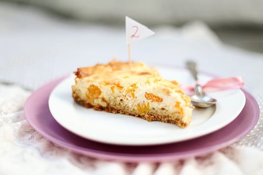 Schmandkuchen mit Mandarinen zum Geburtstag