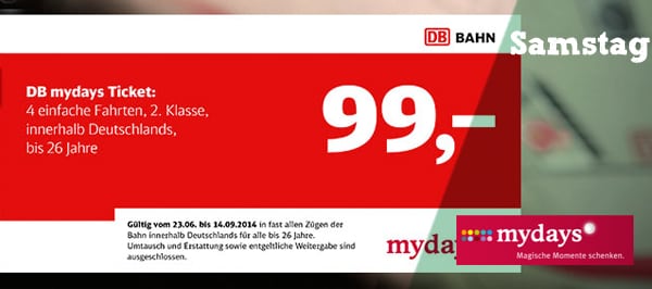 Deals der Woche mydays