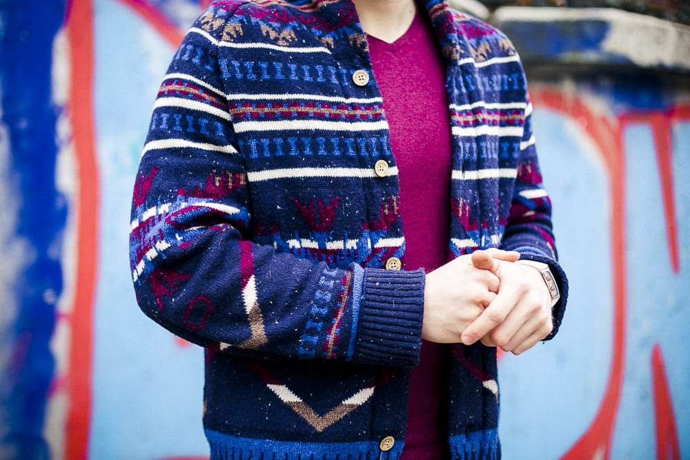 Cardigan Männer Norwegermuster (4 von 4)