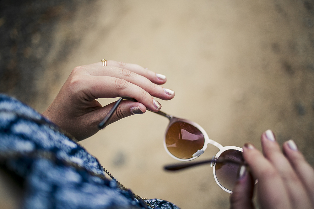 Sonnenbrille Gold
