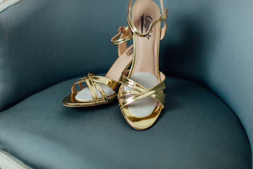 Goldene Brautschuhe Buffalo