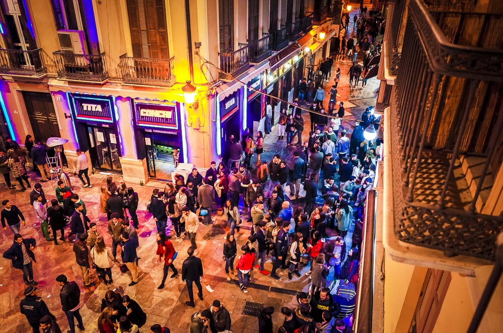Málaga nachts