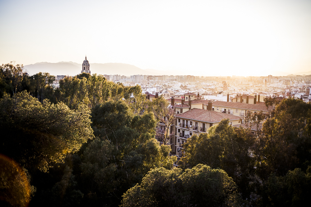 Málaga Sonnenuntergang