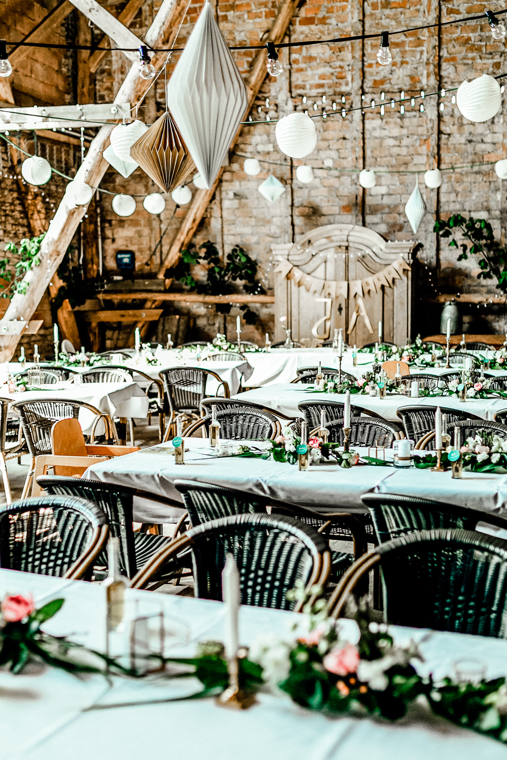 Goldene Hochzeitsdeko