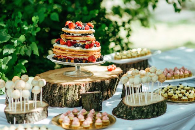 Naked Cake Hochzeitstorte