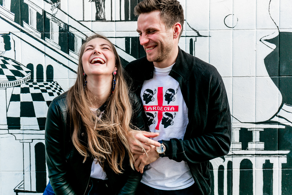 Pärchen Outfit Schwarz Weiß