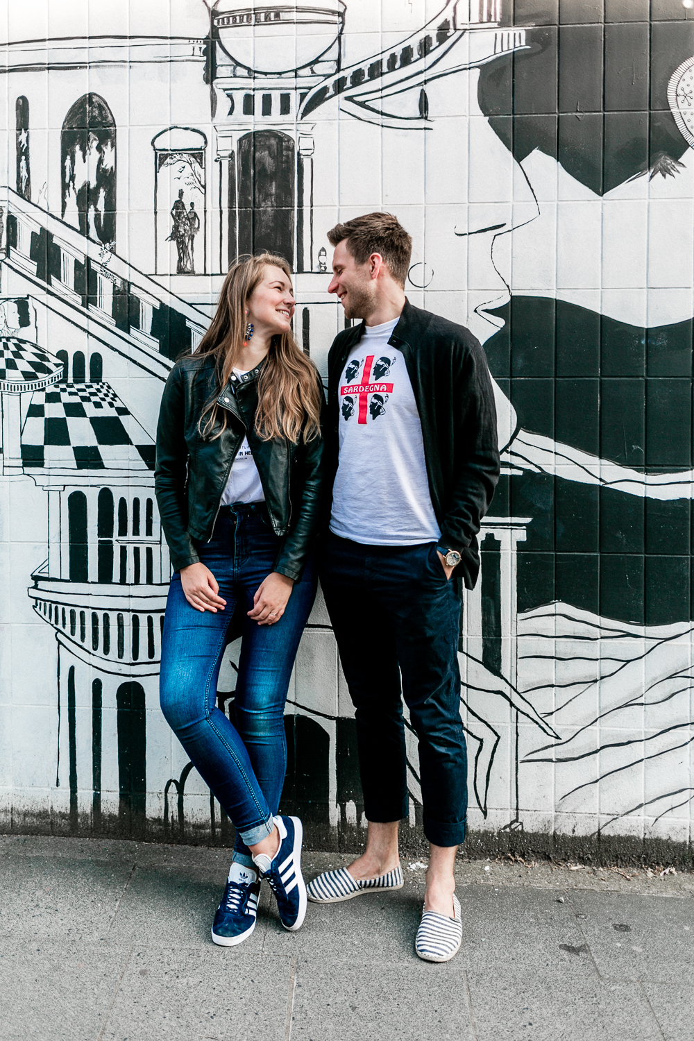 Pärchen Outfit Schwarz Weiß