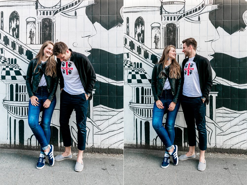 Pärchen Outfit Schwarz Weiß