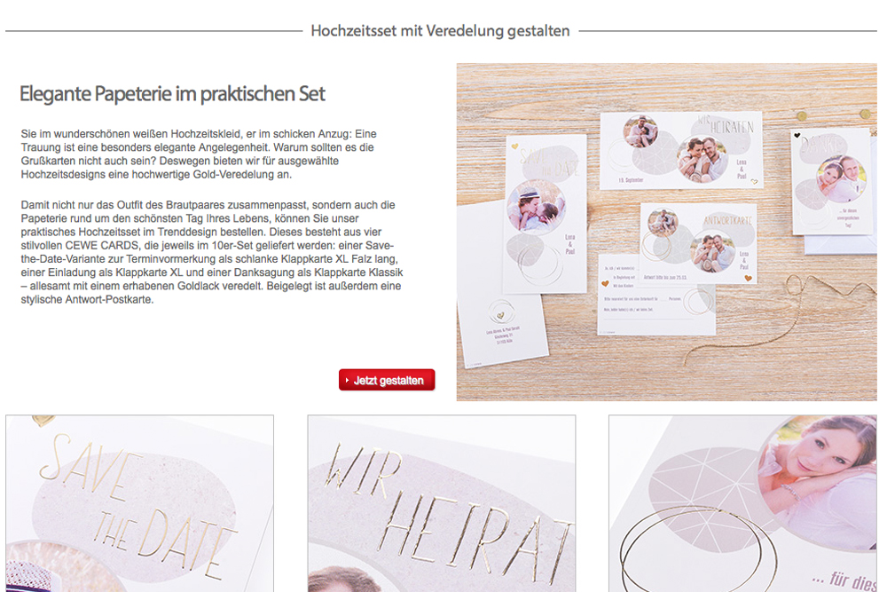 Cewe Hochzeitspapeterie