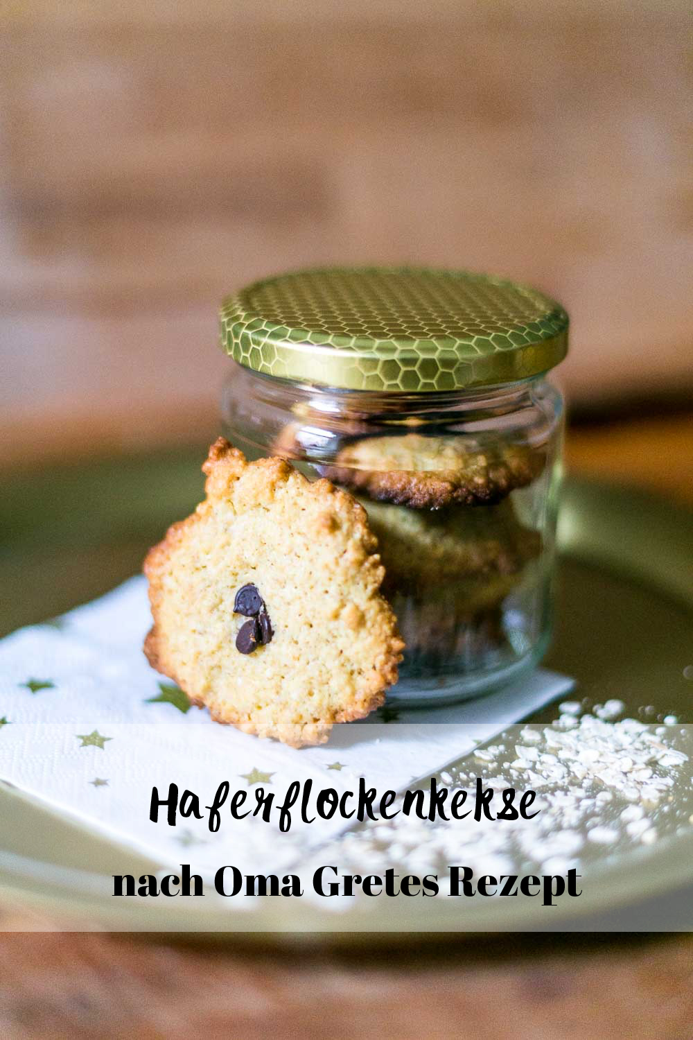 Haferflockenkekse mit Schokolade