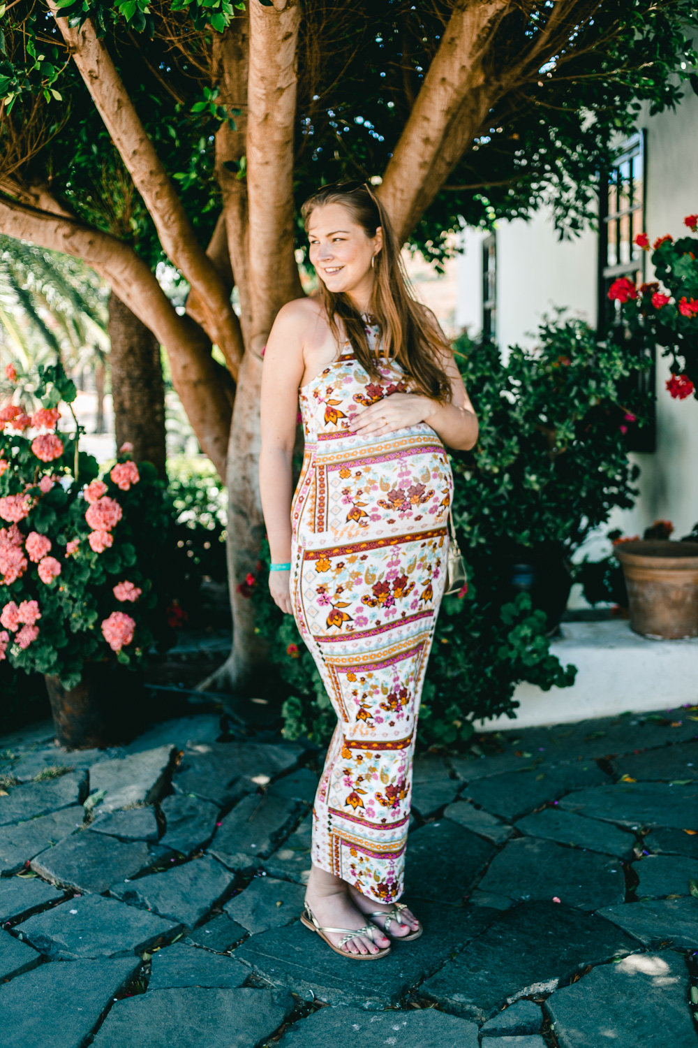 Schlauchkleid Maxikleid Boho Schwangerschaft