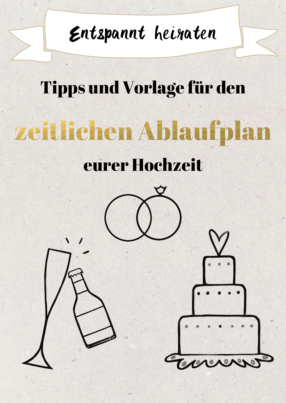 Zeitlicher Ablaufplan für die Hochzeit Vorlage