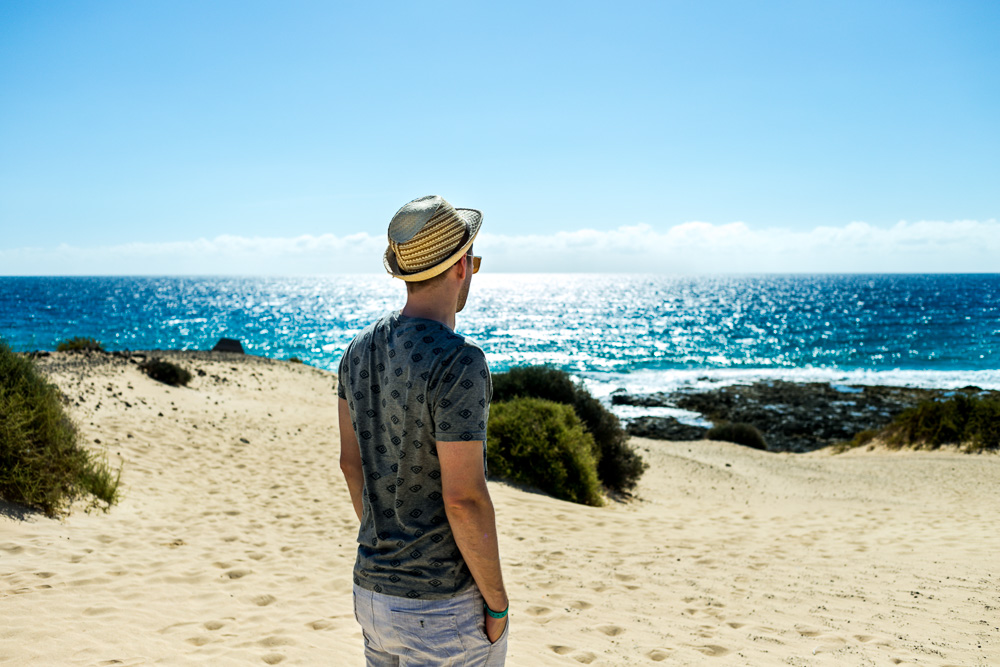 Fuerteventura Inselrundfahrt mit dem Mietwagen Corralejo Sanddünen