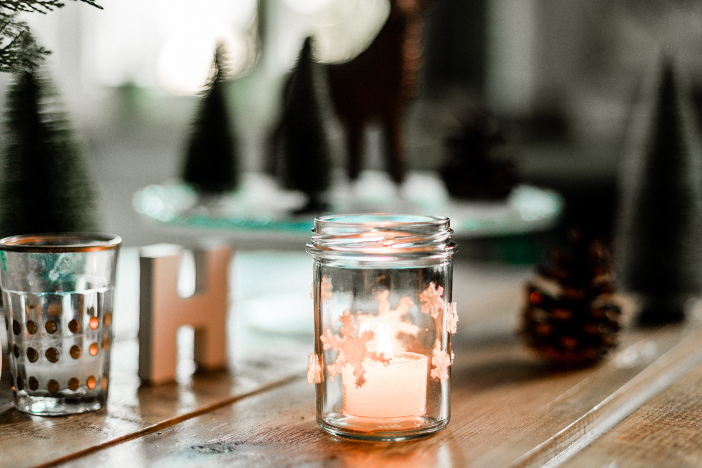 3 DIY Weihnachtsdeko-Ideen mit Tempo Taschentüchern Marmeladenglas Teelicht