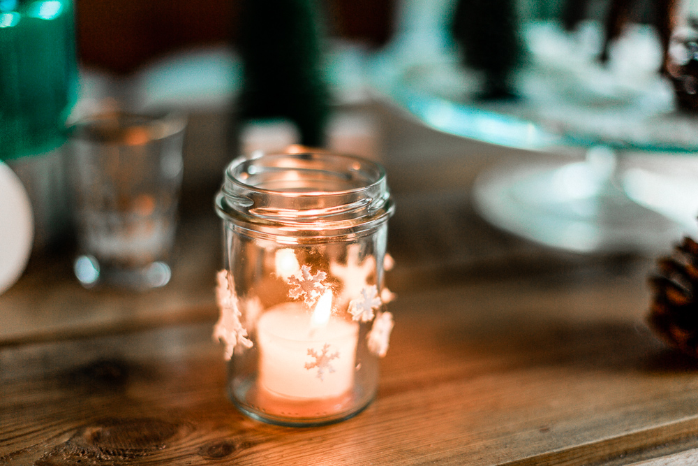 3 DIY Weihnachtsdeko-Ideen mit Tempo Taschentüchern Marmeladenglas Teelicht