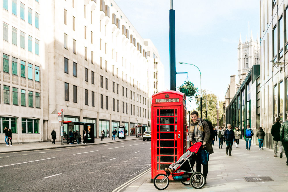 London mit Kleinkind