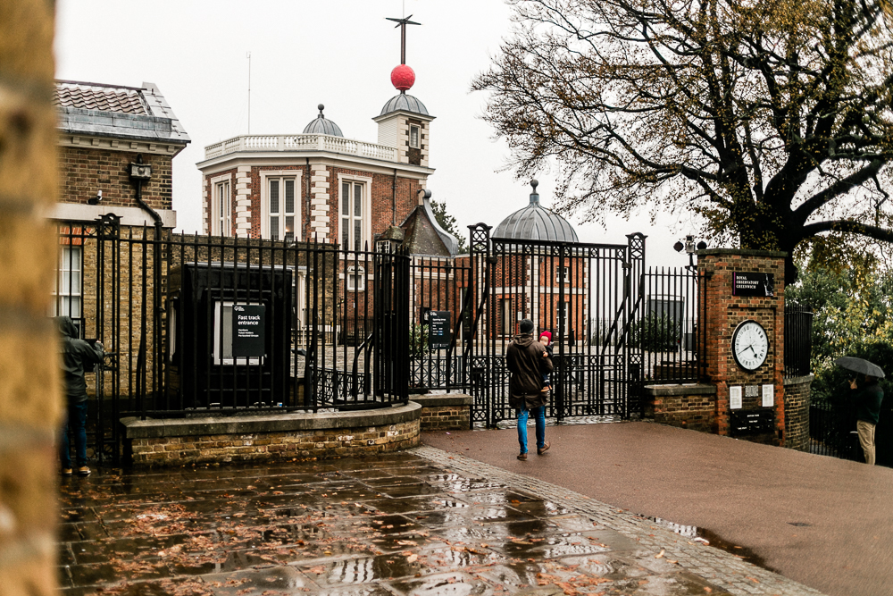 London mit Kleinkind Nullmeridian