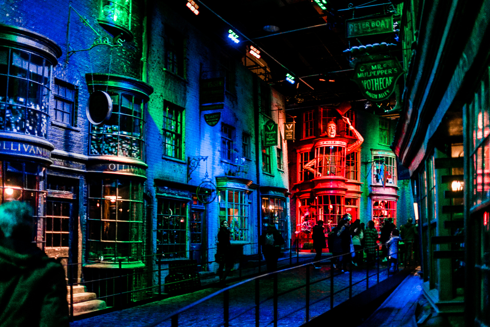Harry Potter Studios mit Kleinkind