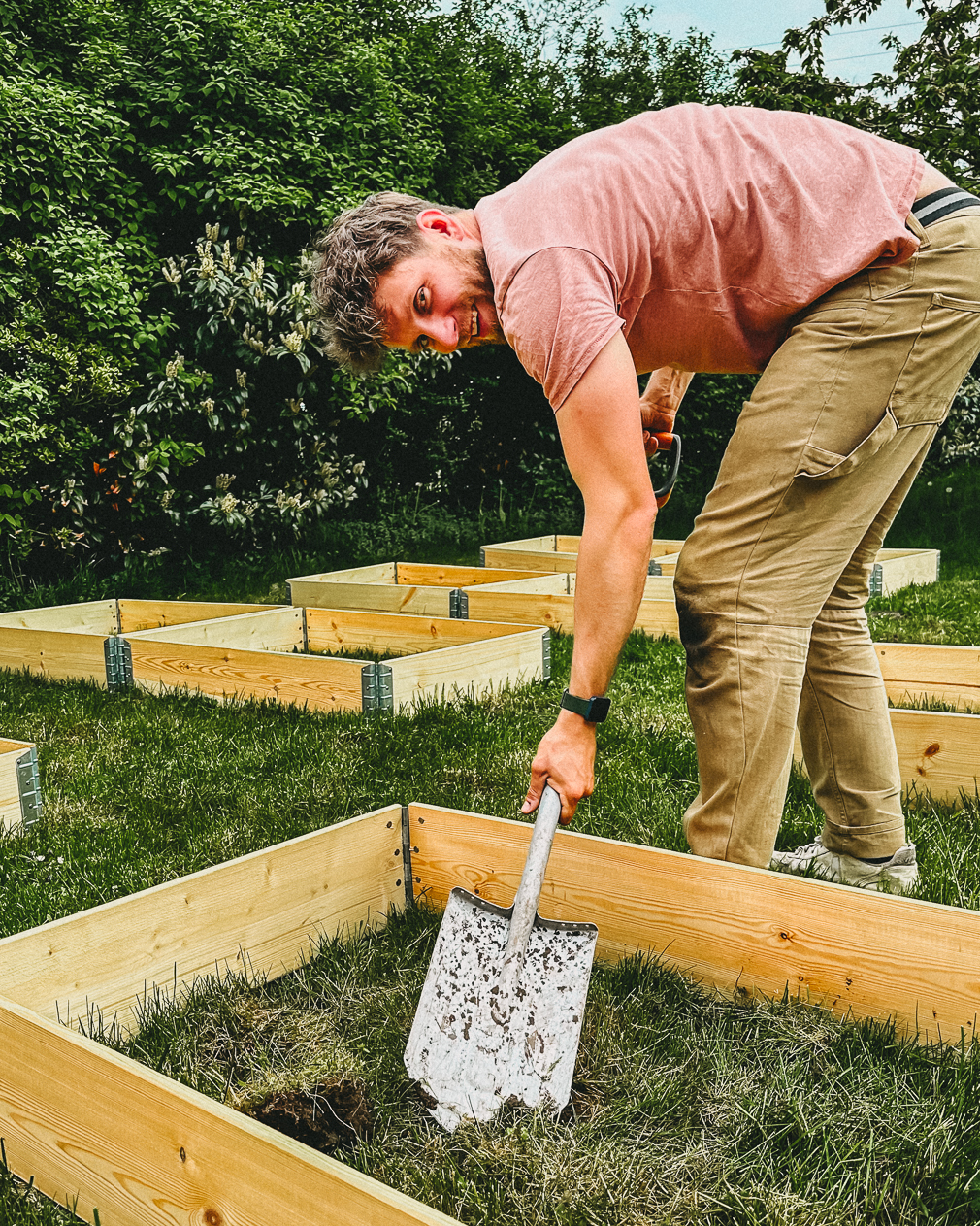 Beete Umgraben Gemüsegarten für Anfänger