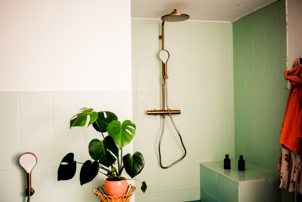 Regendusche mit Aufputzarmatur von Hansa