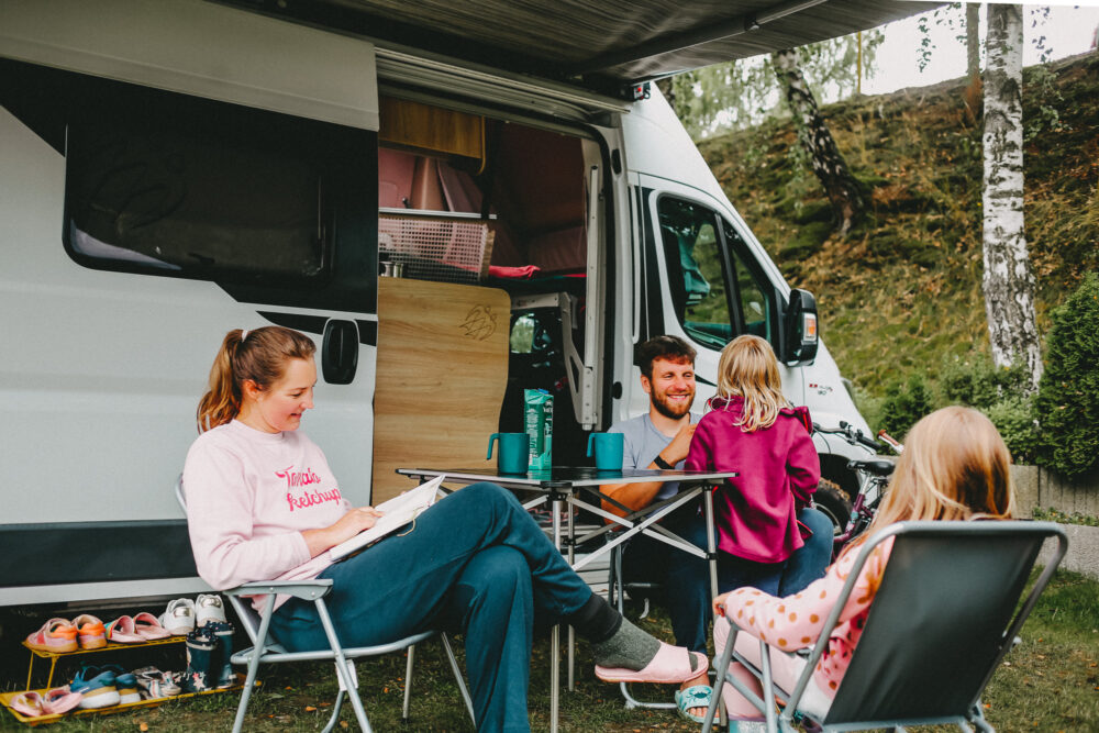 Unser gemieteter Camper von PaulCamper für den Familien-Campingurlaub in Tschechien