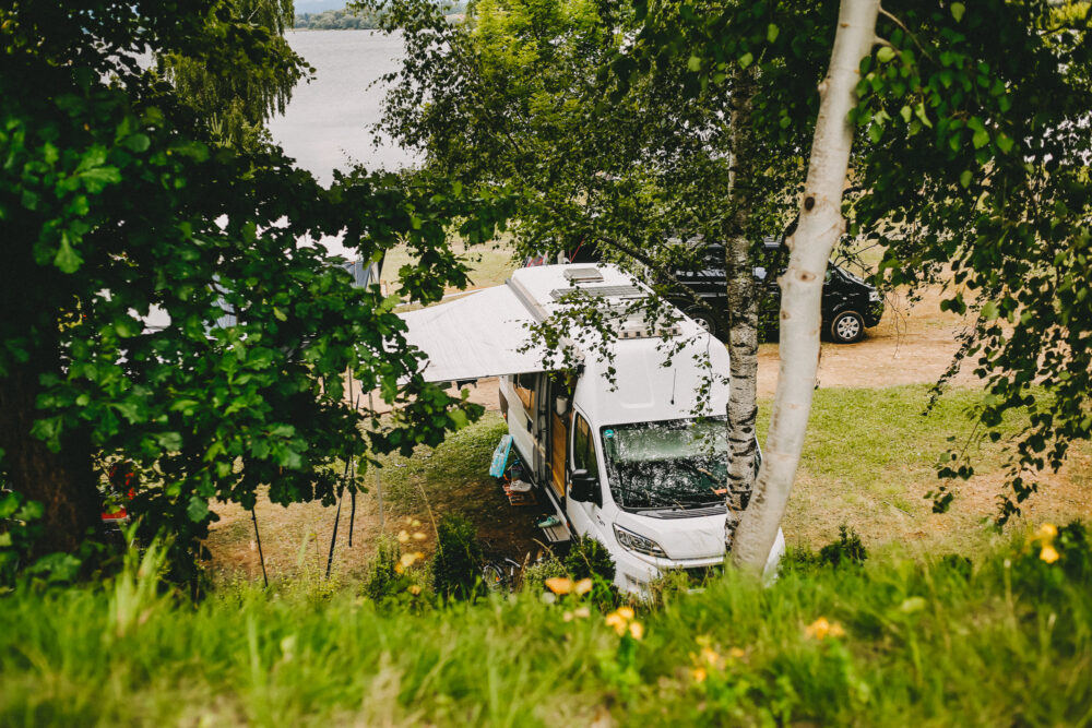 Unser gemieteter Camper von PaulCamper für den Familien-Campingurlaub in Tschechien